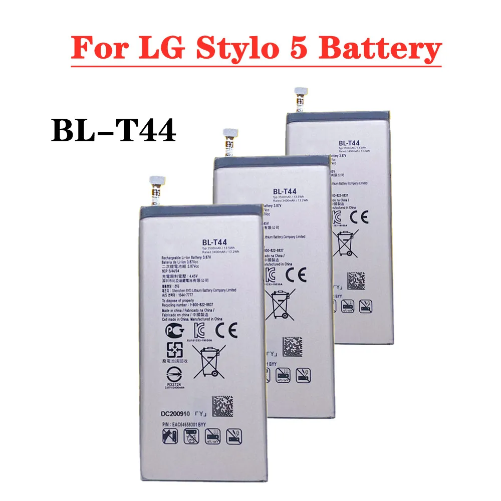 New 3500mAh BLT44 BL-T44 Battery For LG Stylo 5 LMQ720PS Q720A BL T44 High Quality Replacement Battery