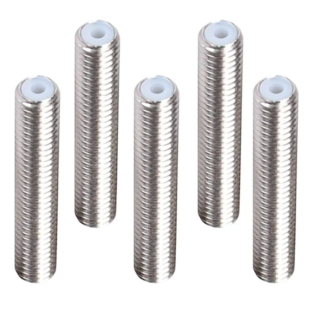 

5Pcs 1.75mm 3D Printer Extruder Tube Stainless Steel Build Strong Thermal Barrier Compatible with All 3D Printers Reliable