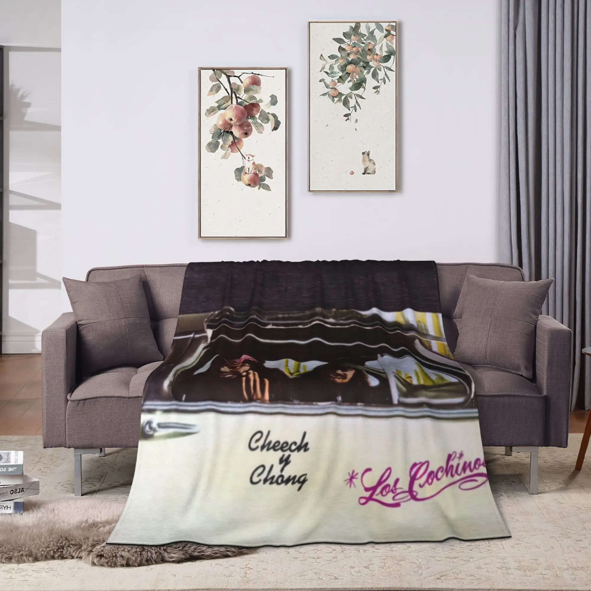 بطانية دافئة ناعمة نزهة روبن أريلانو الهاتف الأسود 2 الفراش يلقي الفانيلا المفرش لغرفة المعيشة غطاء سرير أريكة جمالية #2