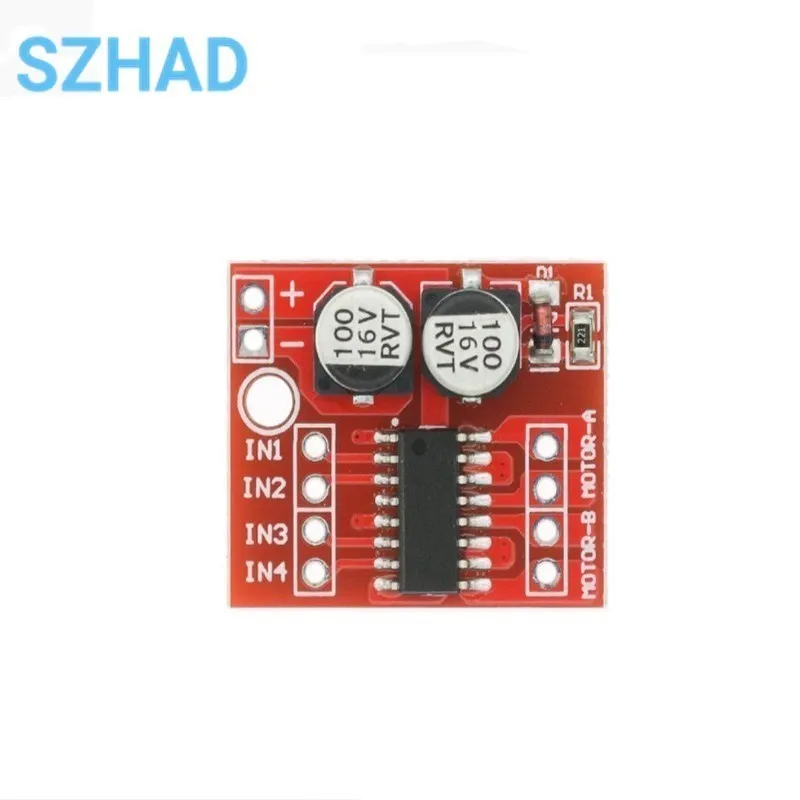 2-way DC Motor Drive Module Reversing PWM Speed Dual H Bridge Stepper Motor Mini L298N Low on-resistance MOS Switch module