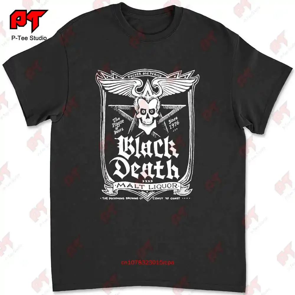 Black Death T Shirt Malt Liquor Dr Johnny Fever Wkrp XAXY