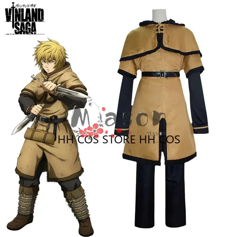 

Vinland Saga Thorfinn Karlsefni Косплей Костюм Шаль Пальто Аниме Ролевая игра Униформа Аксессуары Рождество Хэллоуин Полный комплект Мужчина