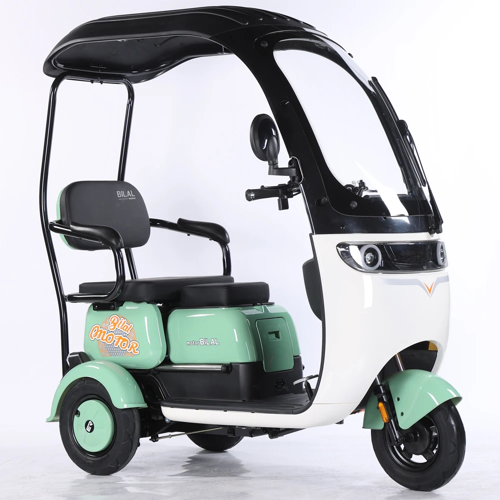 Most Popular 600W 800W Electric Tricycles with Adjustable Seats Open Body Three-Wheel Electric Bike 60v Voltage