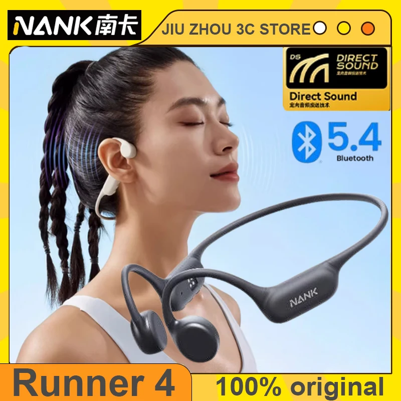 NANK Runner 4 Wireless Earphone Bone Conduction Bluetooth 5.4 Game IP68 Waterproof Swimming Headphones Sports Earbuds Custom