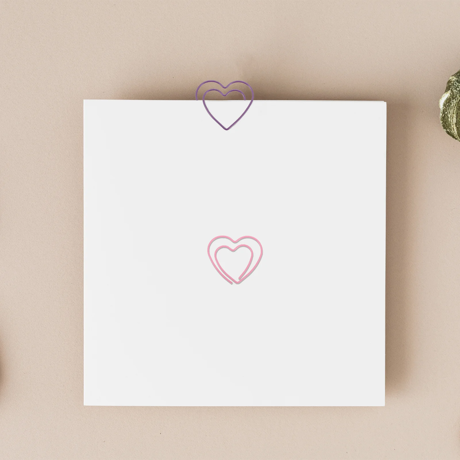 

50Pcs Multi-Color Heart-Shaped Metal Paper Clips for School Office Planner File Organizer Decorative Clips