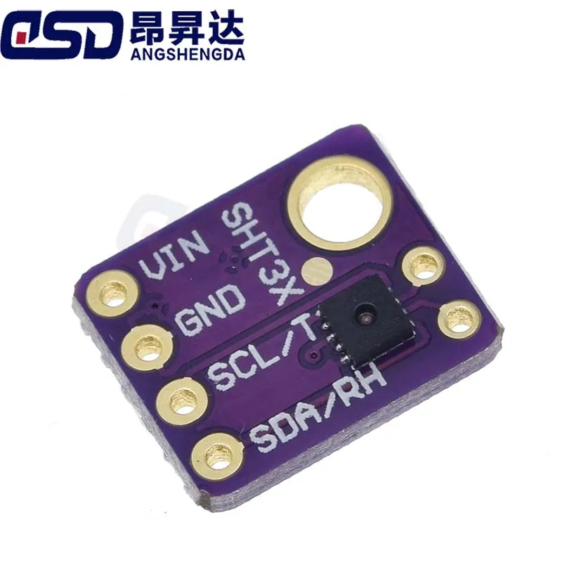 Modul Sensor Kelembaban SHT31-D SHT31 Temperatur IIC I2C Breakout Cuaca 3V 5V Untuk Arduino
