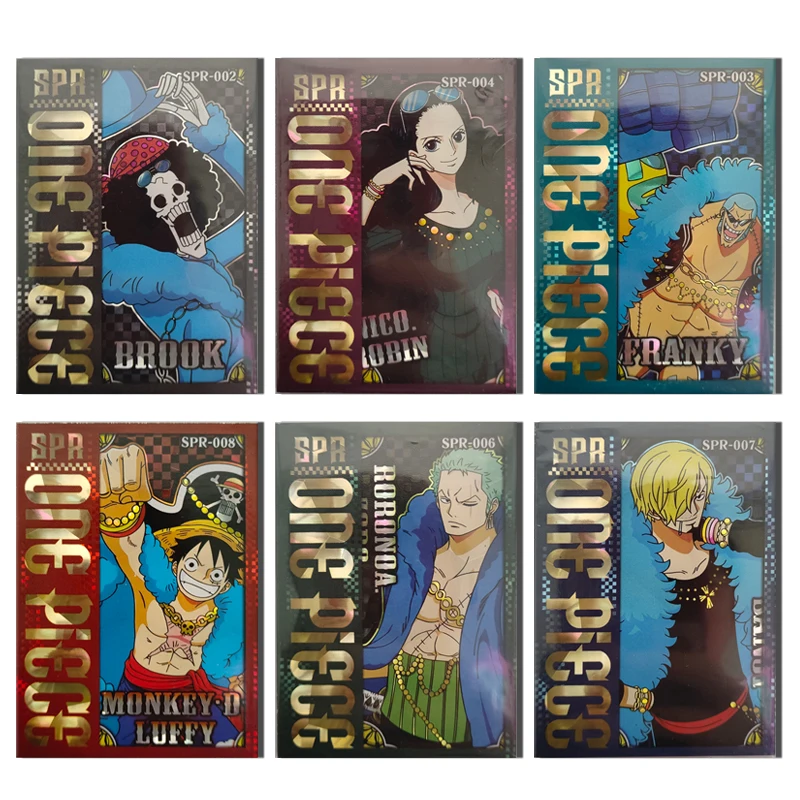 

Taoleka ONE PIECE SPR card Monkey D. Luffy BROOK Usopp Roronoa Zoro Boa Hancock boy Toy collection Birthday Christmas gift