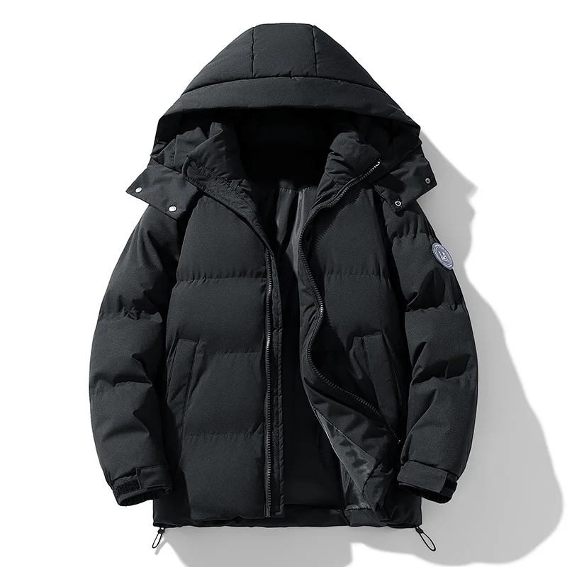 

Korean Fashion Winter Hooded Parkas for Men Winter Thickened Warm Male Clothing Outdoor Casual Windbreak Men Cotton Jackets New