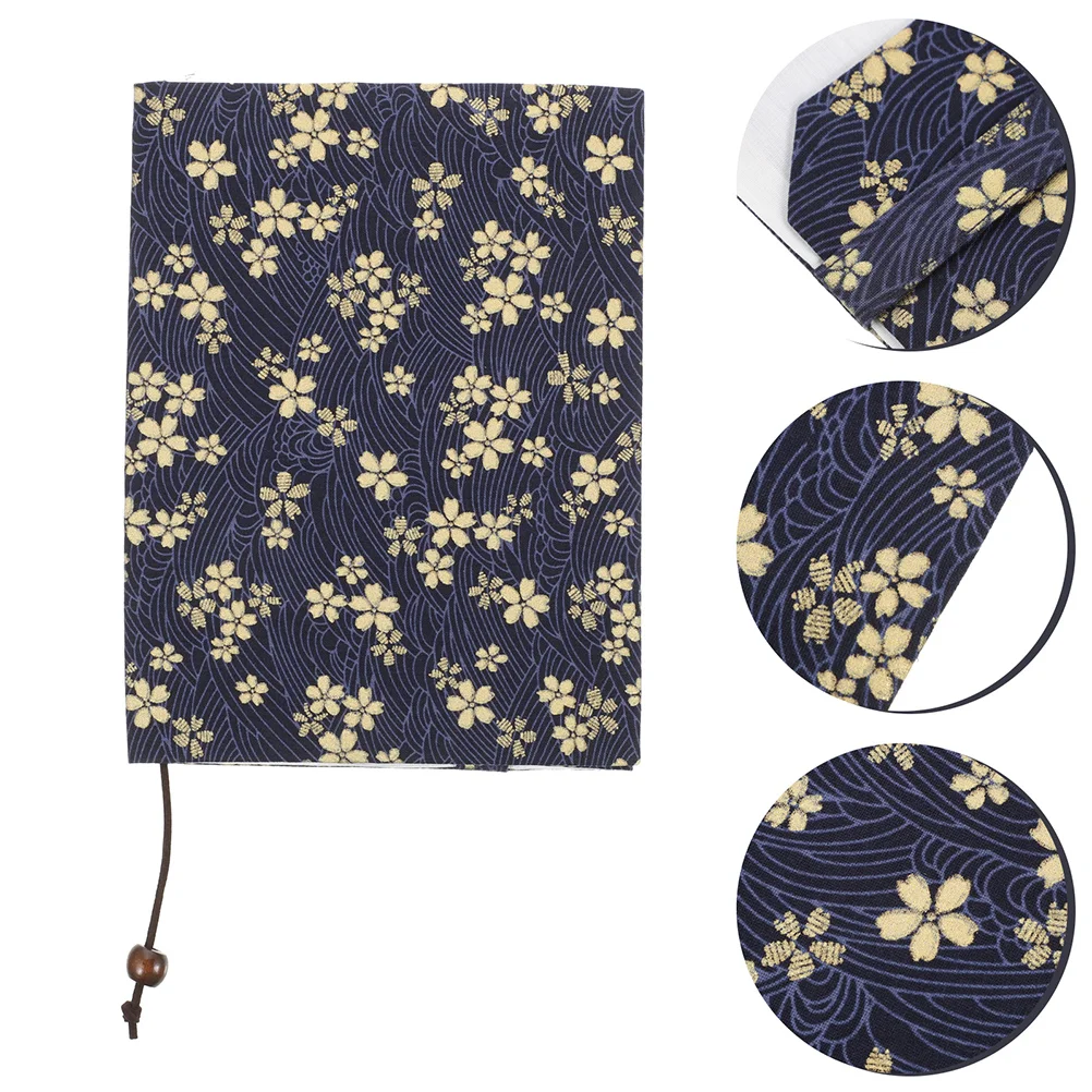 Book Cover Stylish Decor Ornamental Cloth Protective Sleeve Hand-made Protector for School
