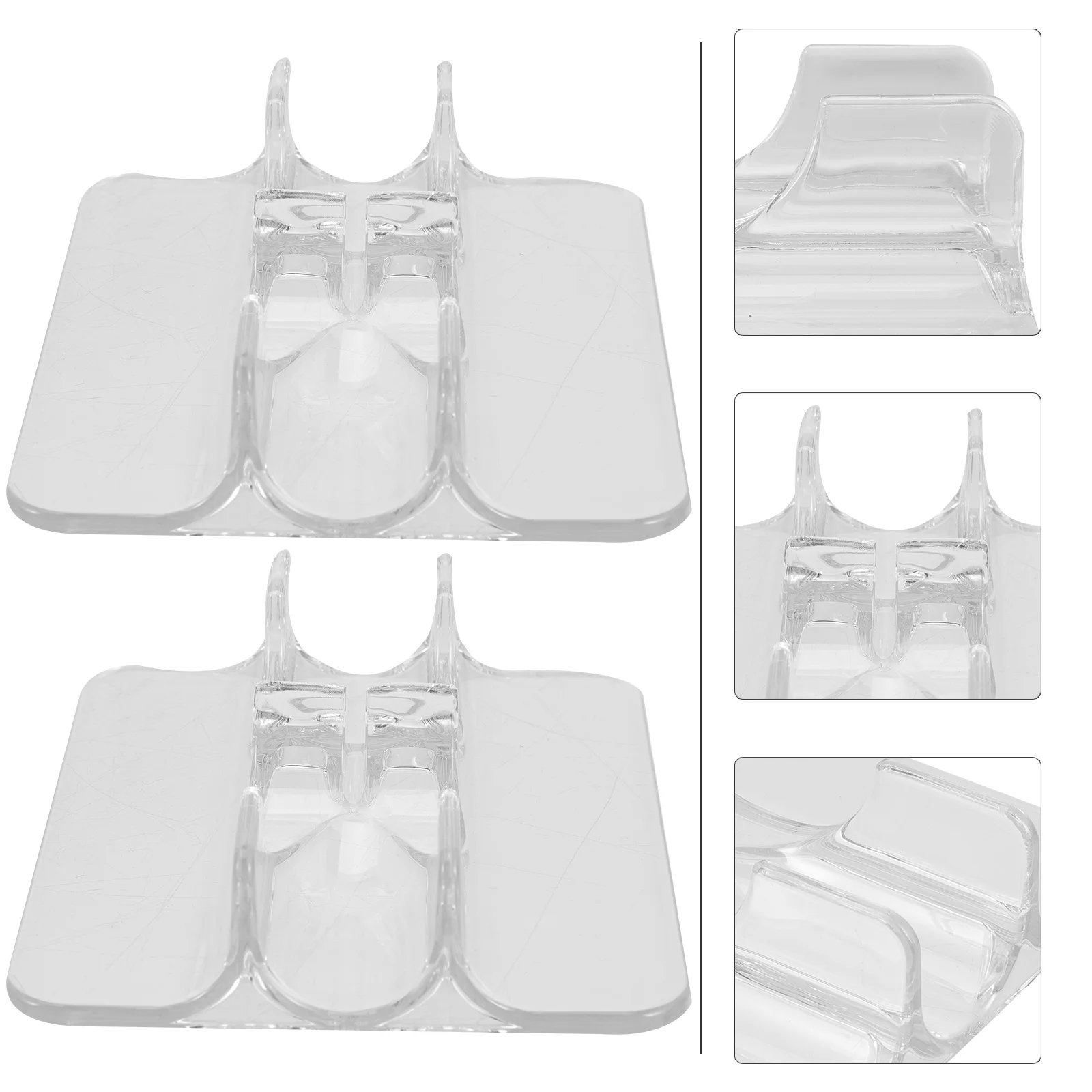 

2 Pcs Bracket Skate Shoe Carrier Man Skateboarders Roller Holder Acrylic Skates