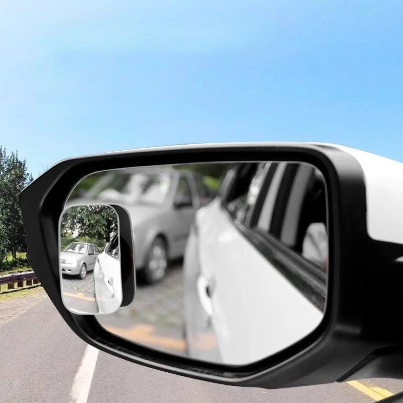 Auto-Totwinkelspiegel, 2 Stück, 360 Grad verstellbar, konvexer Rückspiegel für Auto-Rückfahrsicht, Weitwinkel-Parkspiegel, randlos – Detail 1