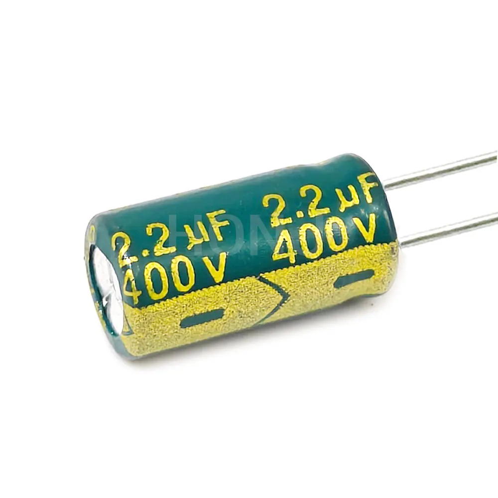 20PCS 400V2.2uf  Aluminum Electrolytic Capacitor 2.2uf400v 400v 2.2uf 400V 2.2mf 400vdc 2.2MFD 400v2.2mf 2.2mf400v 6X12mm ±20%
