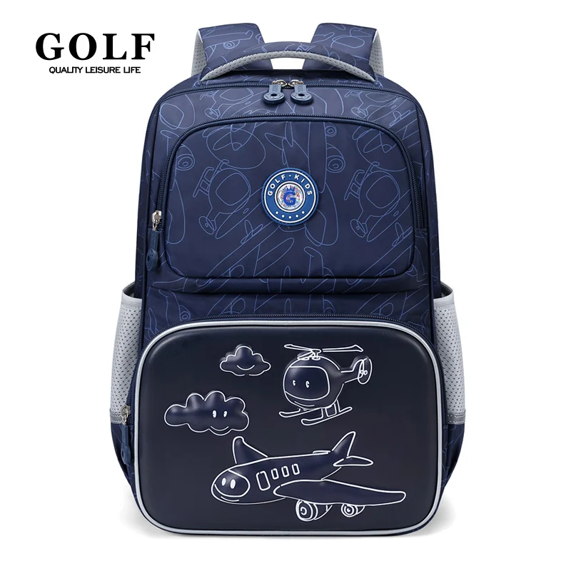 

GOLF School Backpack for Boys Kids Primary School Bags Children Backpacks Elementary Student Schoolbag Book Bag Multi Pockets