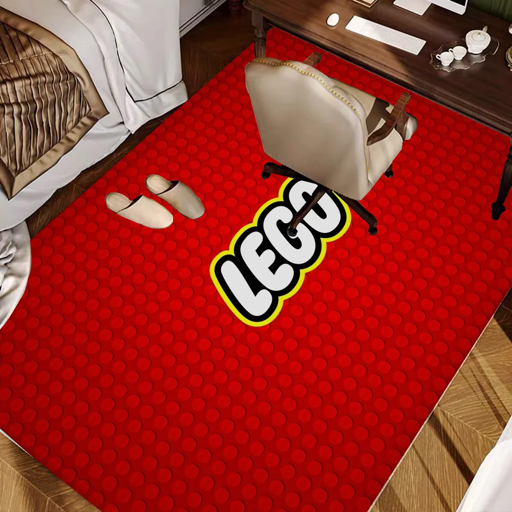 L-LEGOS Floor Mat Bathroom Mat Kids Room Bedroom Decoration Balcony Anti-Slip Doormat Living Room Bedside Area Rugs