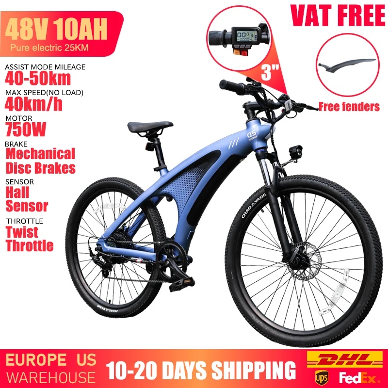 HUANCI Q5 Electric Bike for Adults Mountain Tire E Bike 48V 20Ah Battery Electric Bicycle for Commuting Long Range image 4