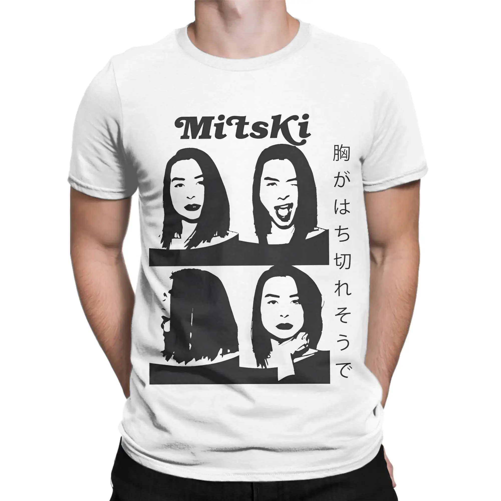 الرجال تي شيرت المغني ميتسكي الترفيه 100% القطن تيز قصيرة الأكمام تي شيرت Crewneck بلايز هدية