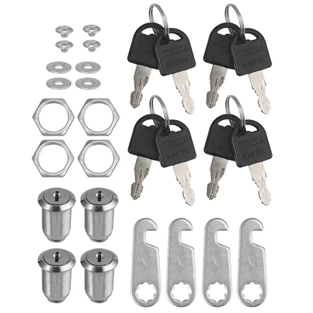 Cerradura de buzón de correo con cerradura de gancho, elementos de cajón, archivo 16/20, 16/20/25/30mm, armario con cerradura de leva