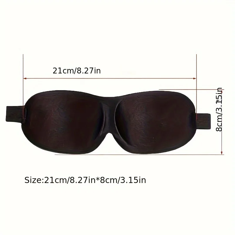 4/8 Pack Pure Blackout 3D Contoured Eye Mask for Adults - Heavy Duty Hypoallergenic Travel, Home, Office Use