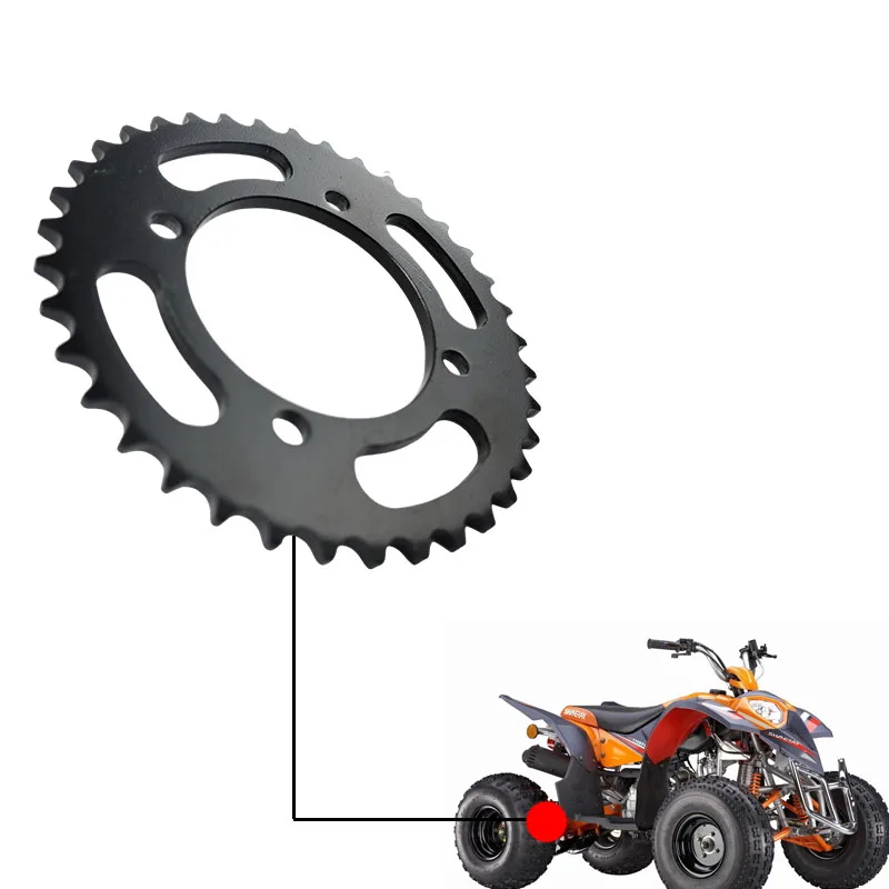 

Аксессуары для грязевого велосипеда, инструменты, стальные 4 отверстия, цепная звездочка 420, универсальная для мотоцикла, квадроцикла, картинга, квадроцикла, детали для мотокросса