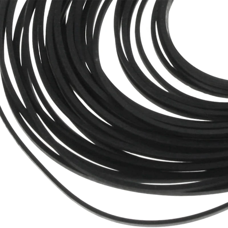 50ชิ้นสายพานเครื่องผสมเทปคาสเซ็ทแบบสากลมีหลากหลายสายรัดยางแบนสำหรับบันทึกไดรฟ์ซีดีดีวีดี