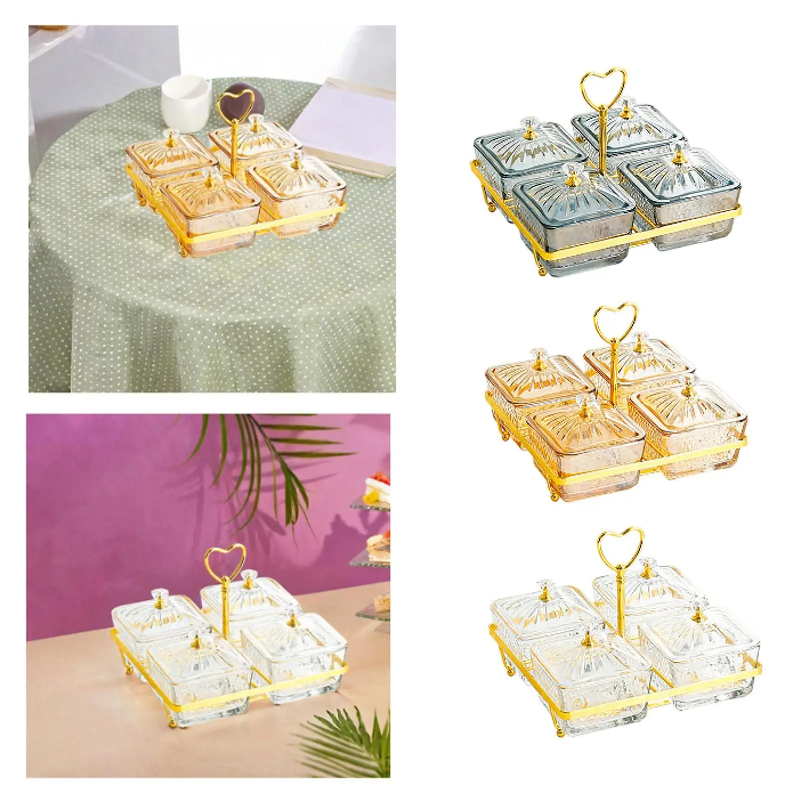 

Тарелка с сухофруктами, блюдо для закусок, коробка для хранения еды, многофункциональное разделенное сервировочное блюдо для дома, гостиной, фруктовые закуски, конфеты