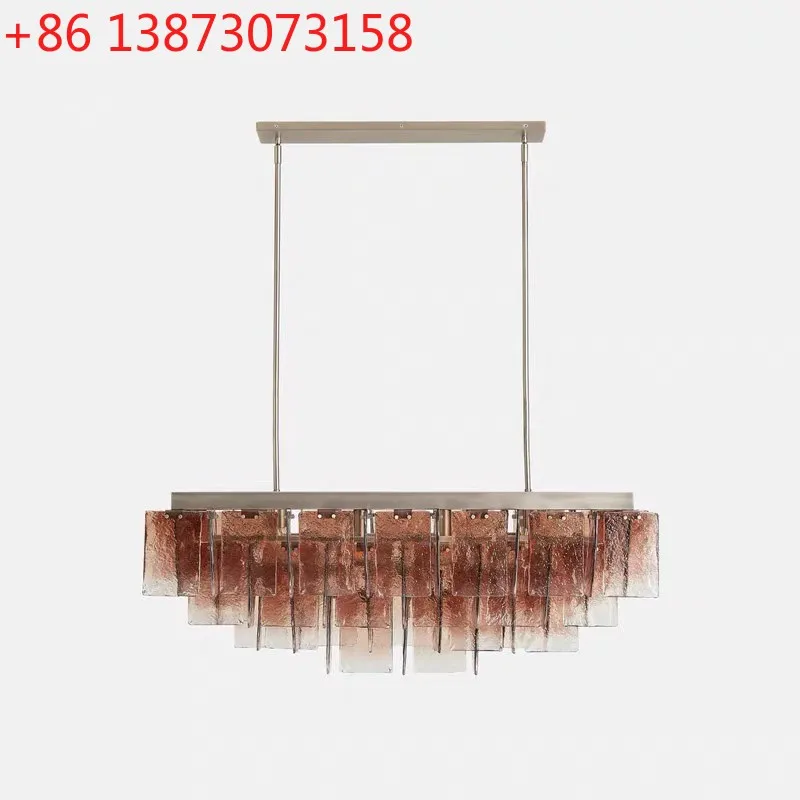 

Высококачественный французский муранский светильник, роскошная американская личность, креативная вилла, отель, ресторан, бар, стойка регистрации, стеклянная люстра