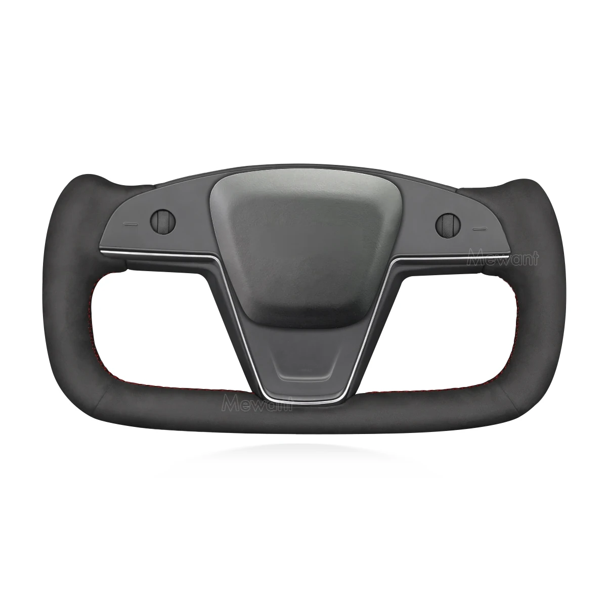 

MEWANT Hand-Stitched Athsuede Steering Wheel Cover(Customizable) for Tesla Model S Model X