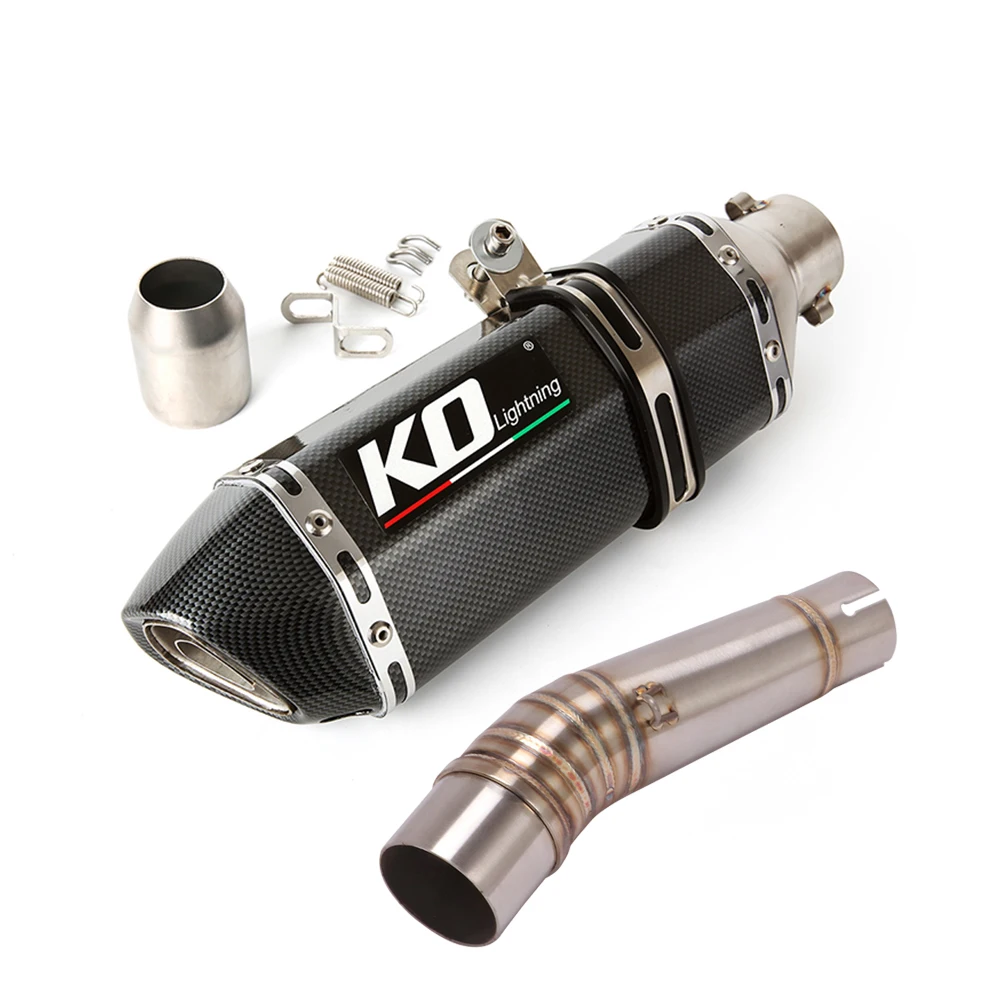 

Slip On For Honda Motorcycle Full Exhaust Escape Systems Stainless Steel Mid Link Pipe Muffler With DB Killer