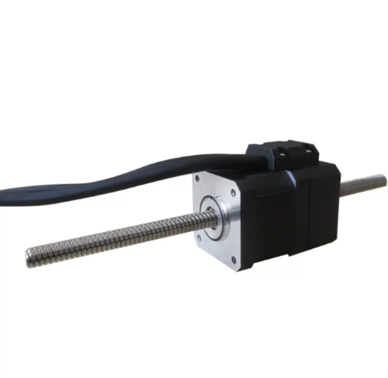 42 Closed-loop Servo Linear Stepper Motor 42 Screw Stepper Motor Through with Encoder,  2mm