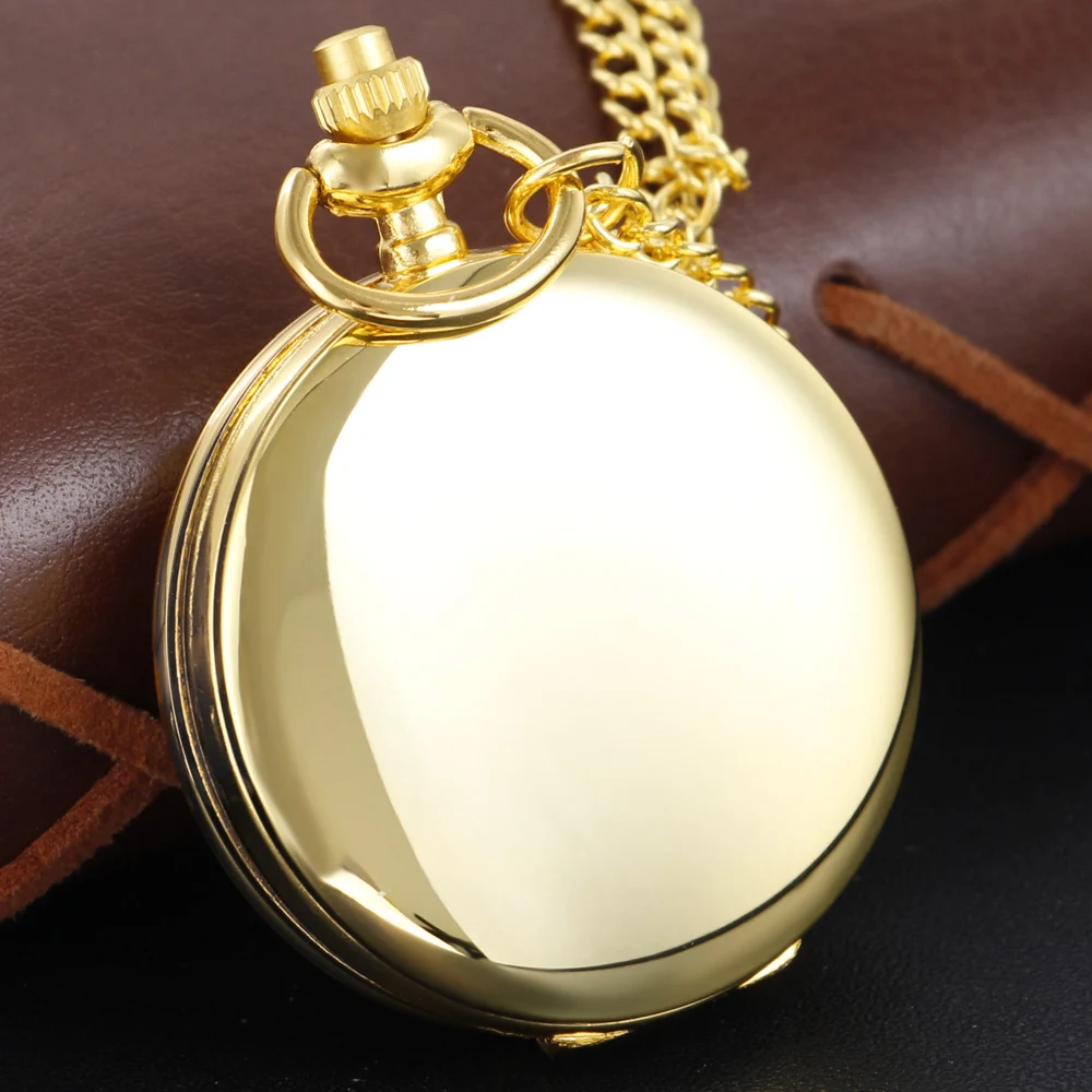 Japanese Anime Beauty Girl Gold Quartz Pocket Girl Vintage Fob Watch Children's Gift Women Pendant Necklace Souvenir