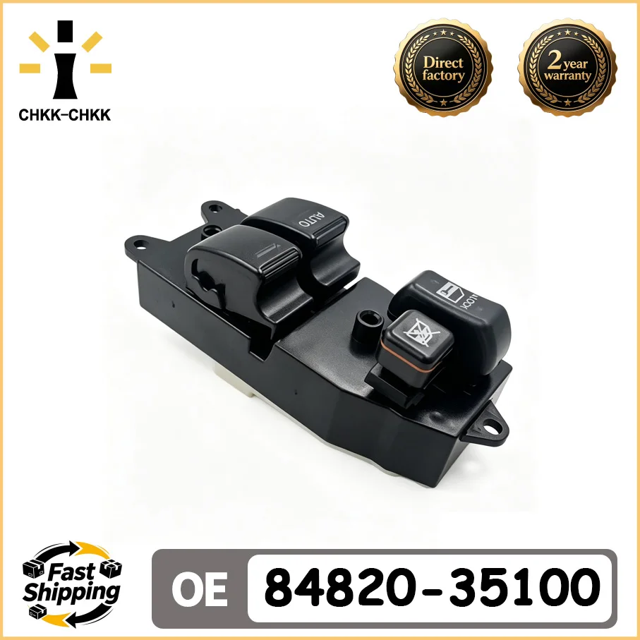 CHKK-CHKK Brand New Power Window Switch Driver Side 84820-35100 8482035100 For TOYOTA FJ CRUISER 2007-2011