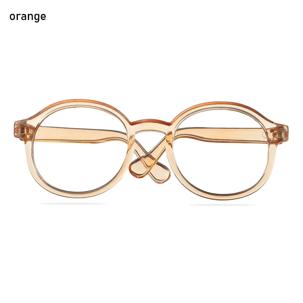 

Миниатюрные очки в круглой оправе 9 см, прозрачные линзы, очки ярких цветов, аксессуары для кукол, 20 см, корейские очки для кукол EXO