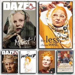 D-VivienneS moda W Westwood plakat klub Kraft Bar papier Vintage plakat na ścianę artystyczny obraz sypialni naklejki do nauki