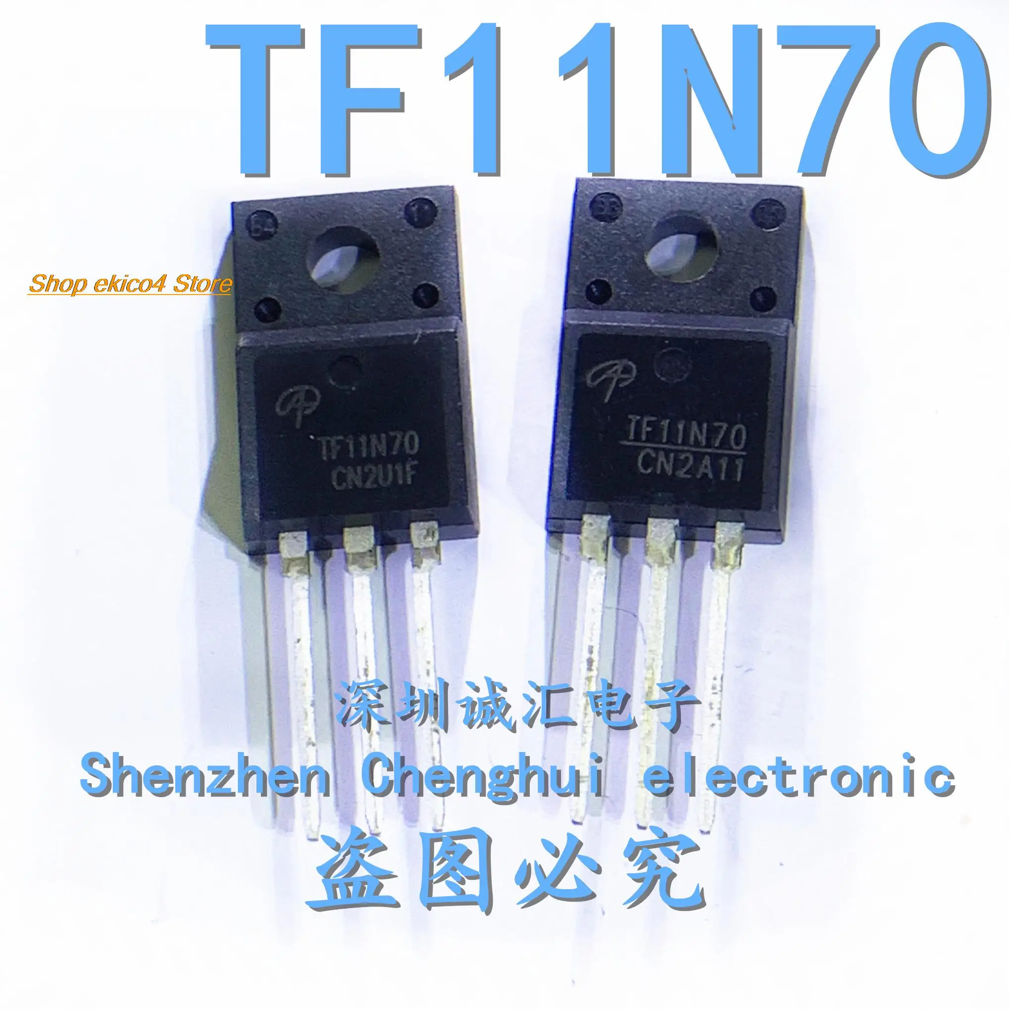 10pieces Original stock  TF11N70 AOTF11N70  TO-220F 700V 11A  