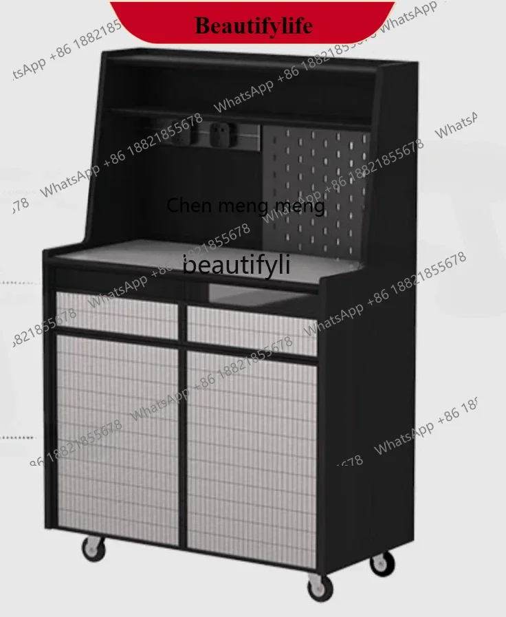 

G153 Mobile coffee cabinet, modern designer dining side cabinet against the wall, light luxury minimalist tea cabinet
