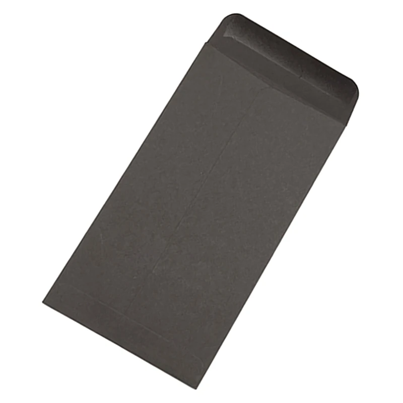 

T3LB 120 Pcs Sealing Envelopes Coin Envelopes Money Envelopes Small Black Envelopes for Storage