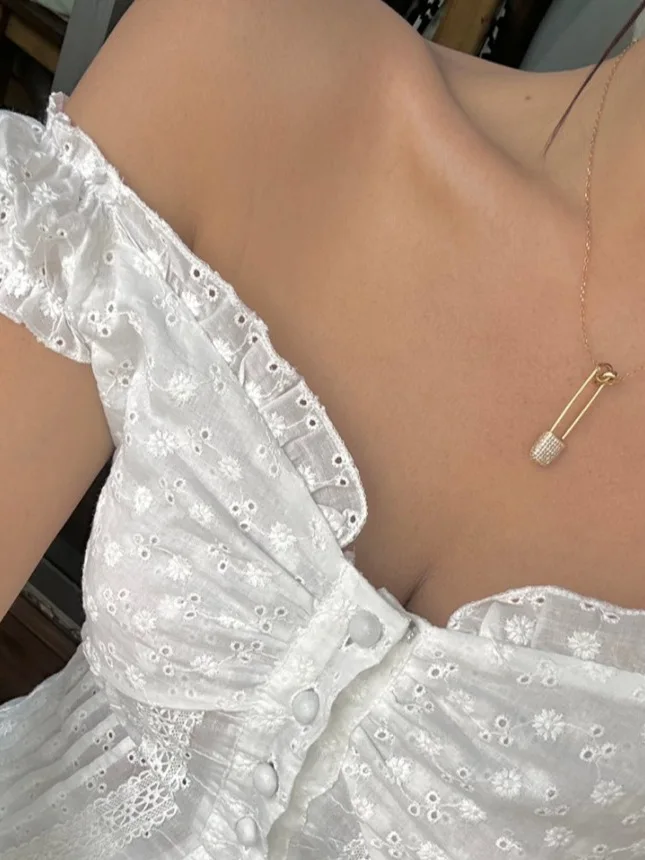 Conjunto de Saia de Crimento Médio com Decote em V e Detalhes em Renda Estilo Coreano para Mulheres Moda Casual para Joven...