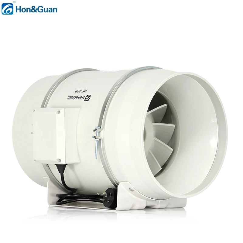 Factory Direct Sale  hon&gu an  3000RPM Low Noise  Eco-watt Mixed-flow Inline Duct Fan