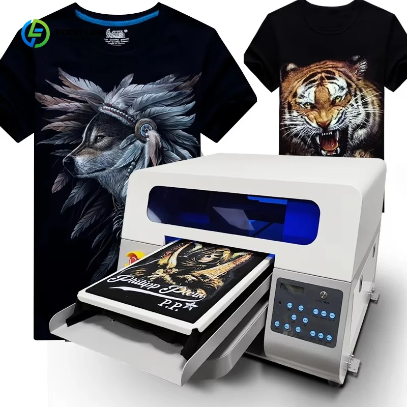 High Quality Dtg T-shirt Printing Machine Garment Printer A3 Size Printing Machine for Fabric Cotton Logo T Shirt customized