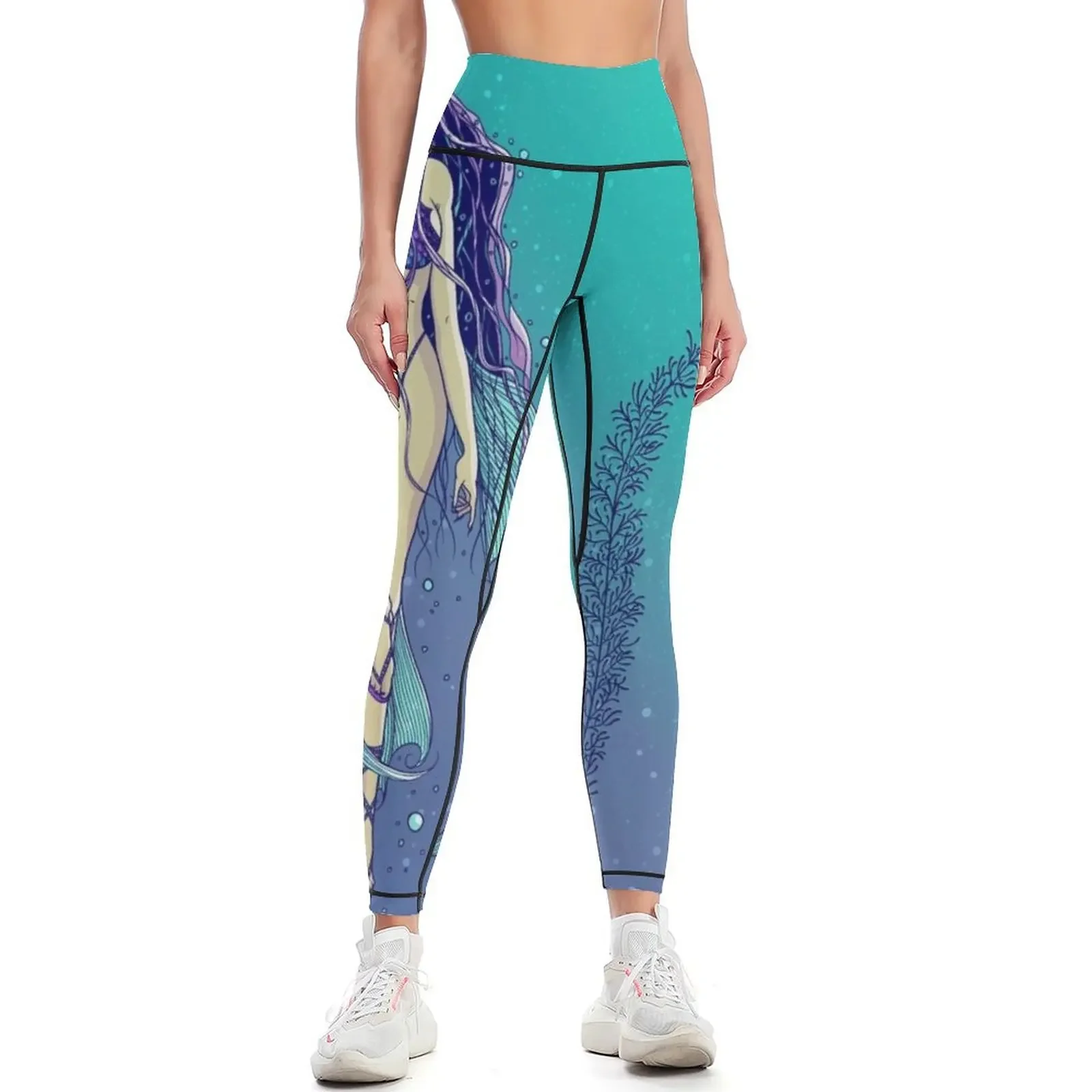 

The girl mermaid Leggings sports shirts gym Golf wear for girls legging push up Womens Leggings