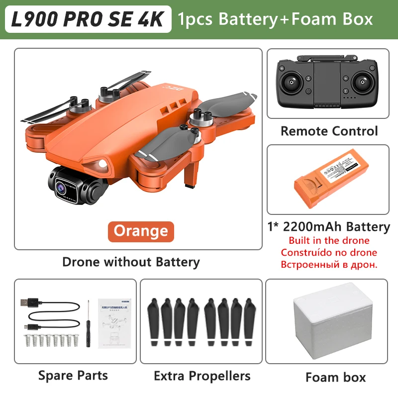 L900 Pro SE MAX GPS Drone 4K Professioneel Met Camera WIFI 360 Obstakel vermijden FPV Borstelloze Motor RC Quadcopter Mini Drone