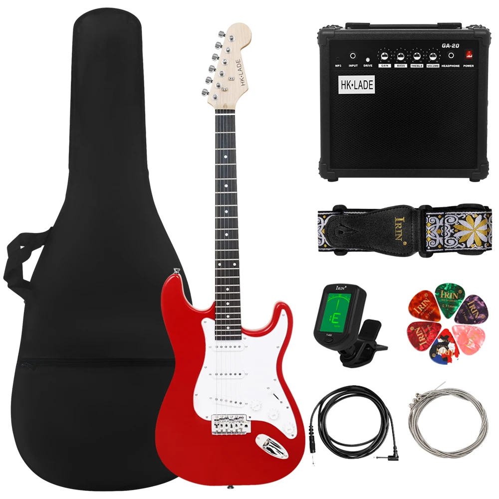 

HK·LADE Electric Guitar 39 Inch 6 Strings 22 Frets Maple Body Rosewood Fingerboard Electric Guitarra With Bag Amp Strap Tuner