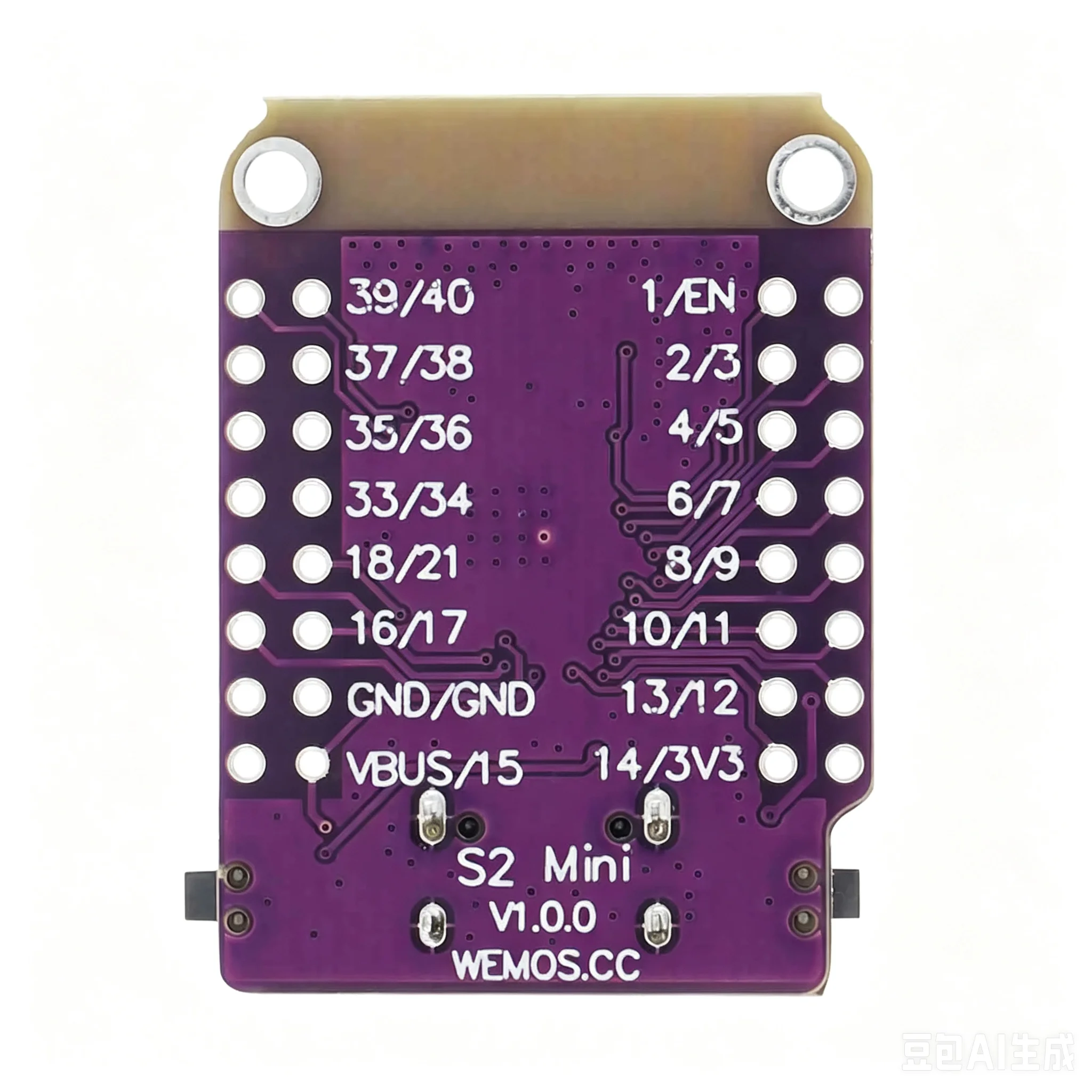 ESP32 S2 Mini V1.0.0 - LOLIN WIFI IOT Board based ESP32-S2FN4R2 ESP32-S2 4MB FLASH 2MB PSRAM MicroPython Arduino Compatible