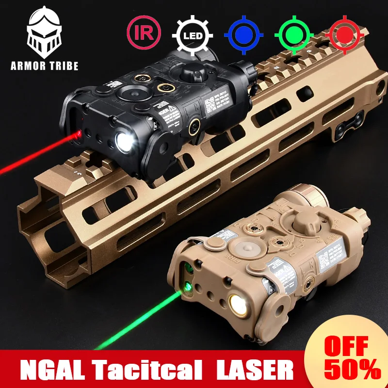

WADSN L3 NGAL IR Laser Pointer Red Dot Blue Green Laser indicator infrared Sight Weapon Aiming Airsoft Flashlight Fit 20mm Rail