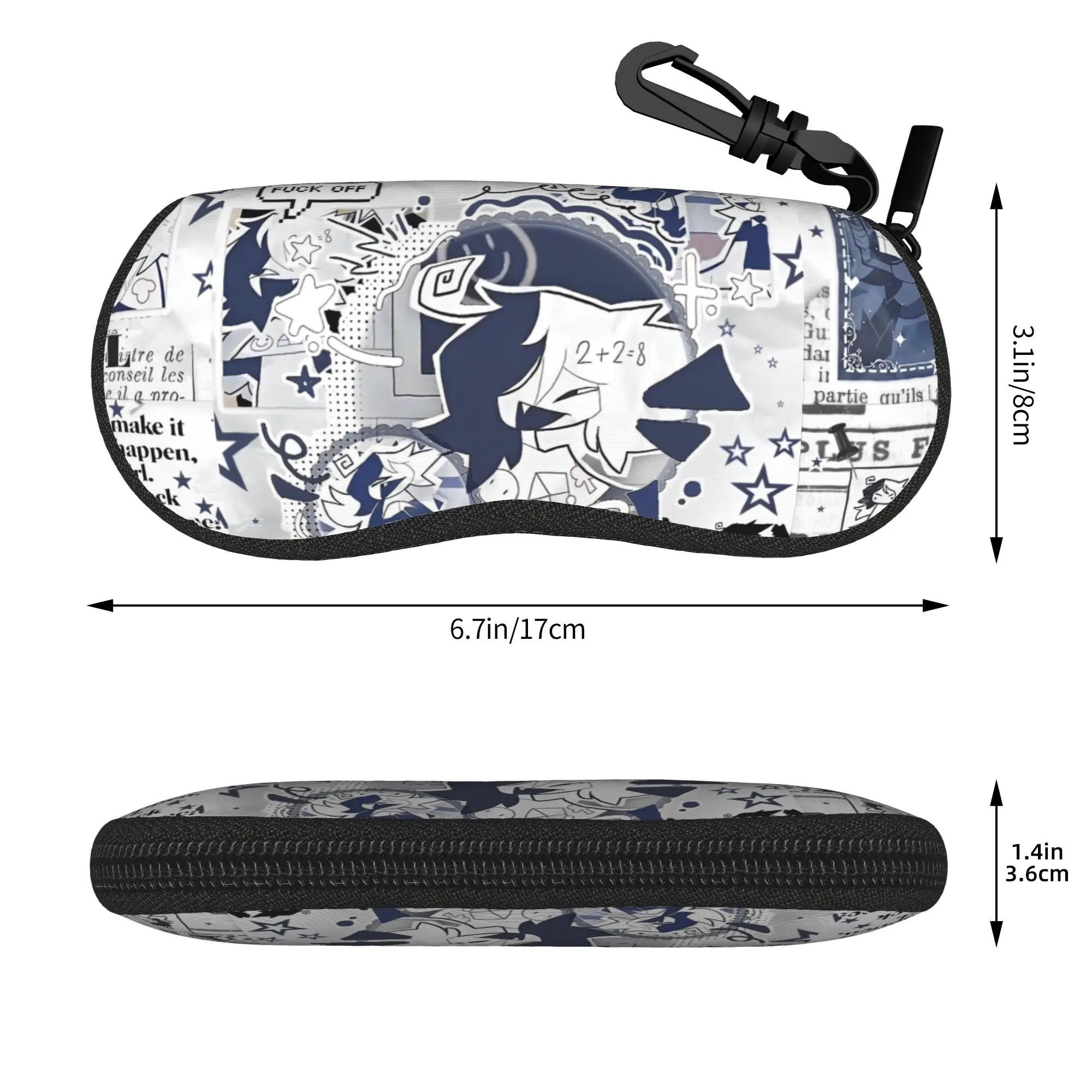 Miss Circle Cartoon Glasses Case Unisex Convenient Accessories Fundamental Paper Education Glasses Protector Sunglasses Box