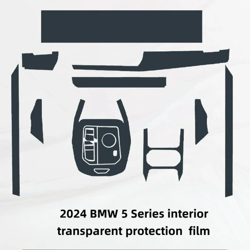 For 24 BMW 5 Series interior scratch-resistant navigation film center console gear shift screen transparent protection soft film
