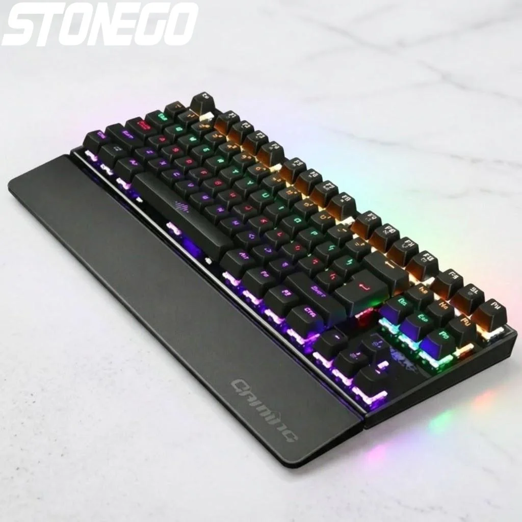 

Механическая игровая клавиатура RGB, проводная, 26 клавиш, с защитой от фантомных нажатий, светодиодная, USB-клавиатура для ПК, игровые аксессуары