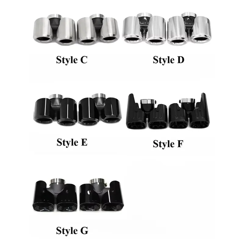 Hot Sale SYPES for 2020+ Defender 110 130 3.0T P400 90 2.0T Car Exhaust Tips 304 Stainless Steel Quad Round Square