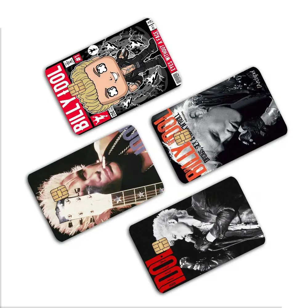 1pc B-Billy Singer I-Idol Cartoon Credit Card Skin Stickers for Bank Card Bus Metro Card Sticker Waterproof Women Gift