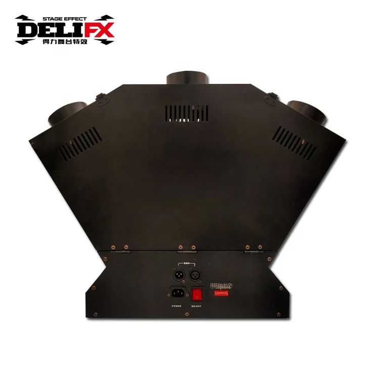 DELIFX Dj Equipment Realistic Flame Effect 3 Nozzles High Altitude Flame Projector DMX 1-2m  Performer Wave Flame machine